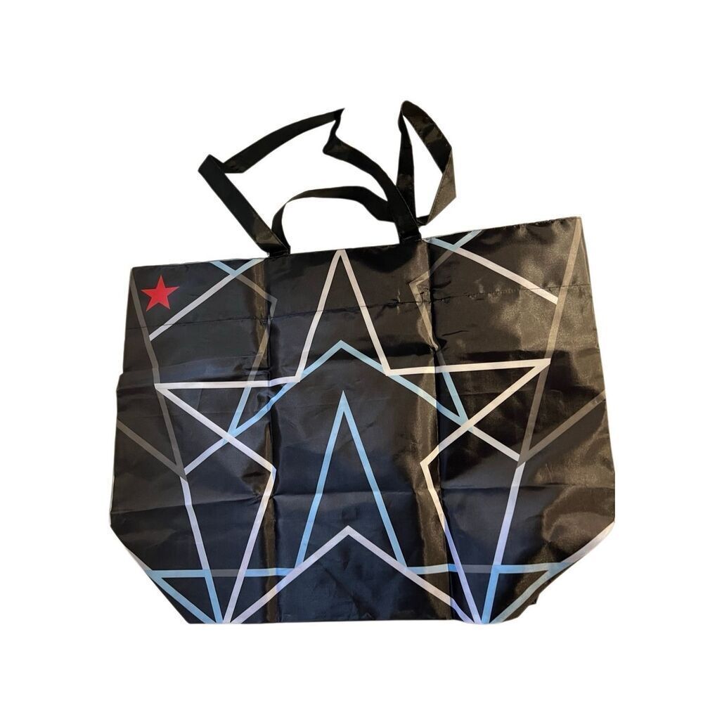 Two Bags MACY’S X Oceancycle Rising Star Reusable Beach Bag 16X7.5X20 Black Blue